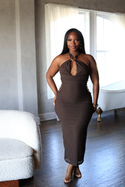 Gold Standard – Halter Midi Dress