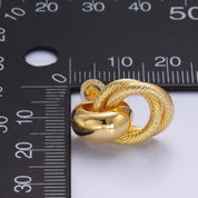 Interlude – Gold Knot Drop Earrings