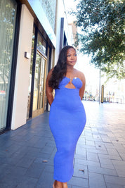 Santorini Nights – Midi Dress