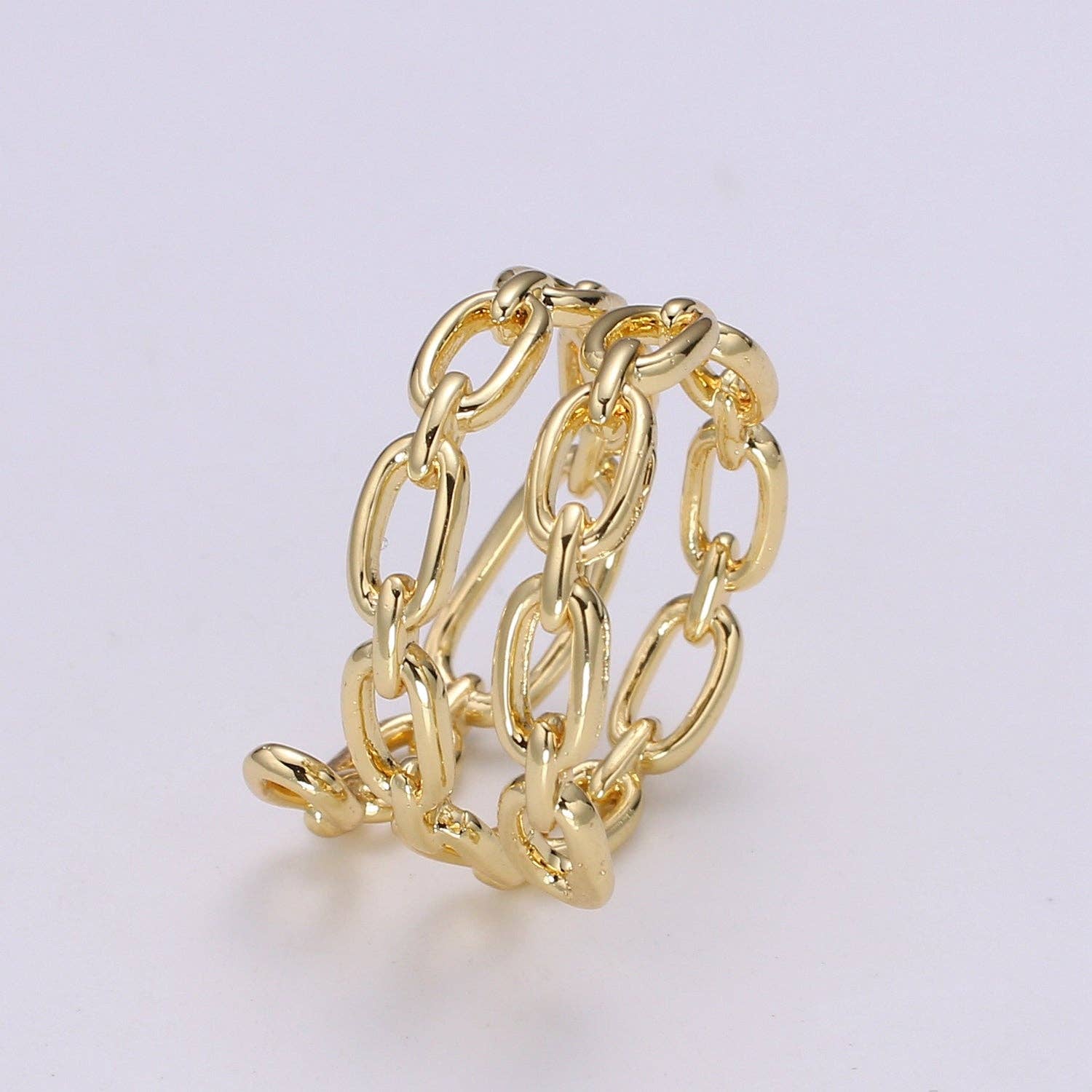 Linked Up – Gold Chain Ring