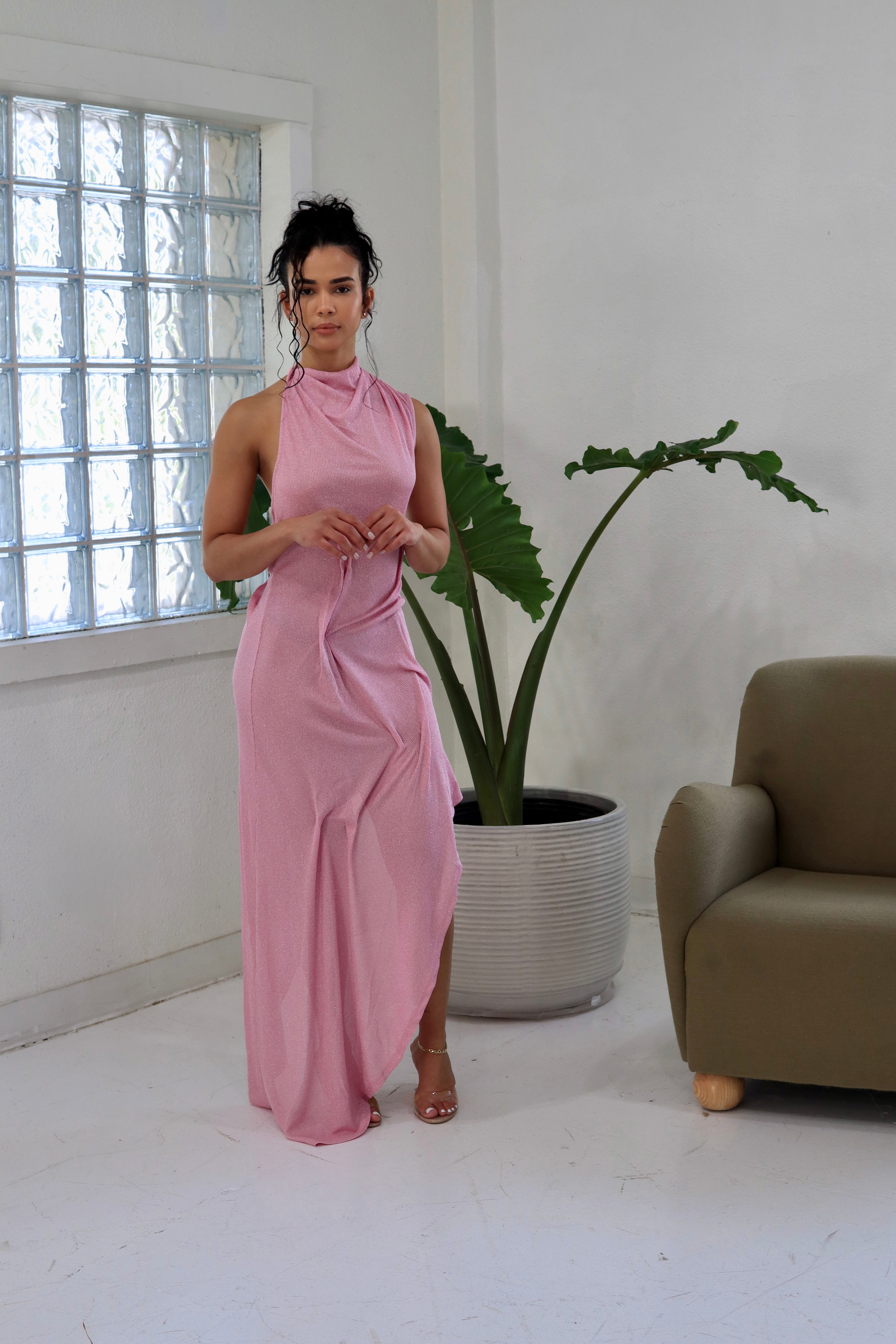 First Impression – Open Back Midi Dress