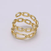 Linked Up – Gold Chain Ring