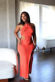 Flower Market – Crochet Floral Maxi Dress