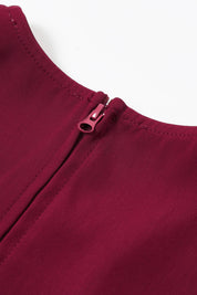 Merlot Chic – Textured Statement Top