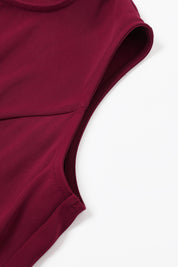 Merlot Chic – Textured Statement Top