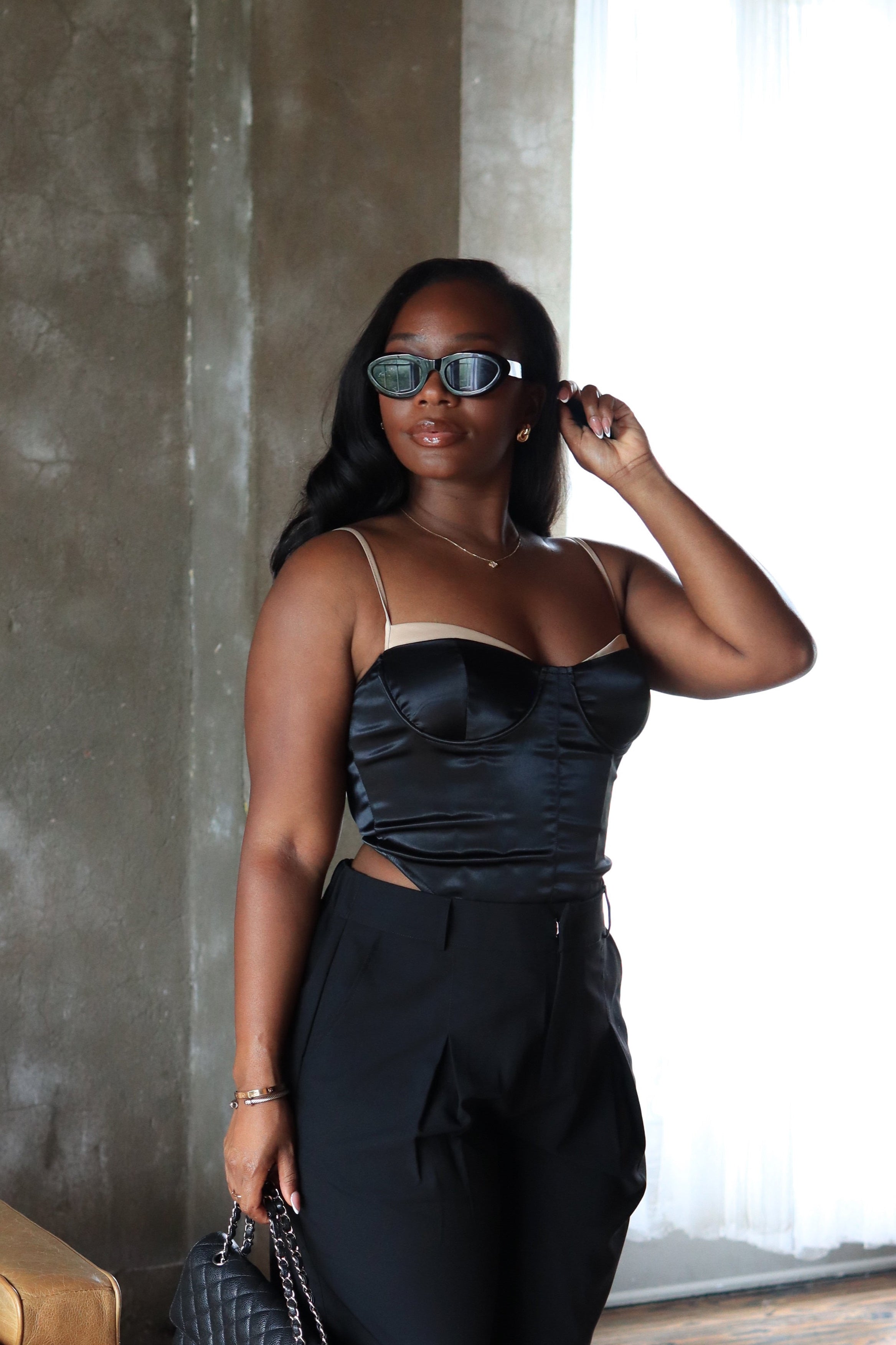Both Sides – Satin Bustier Cami