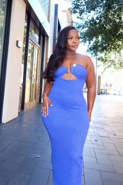 Santorini Nights – Midi Dress