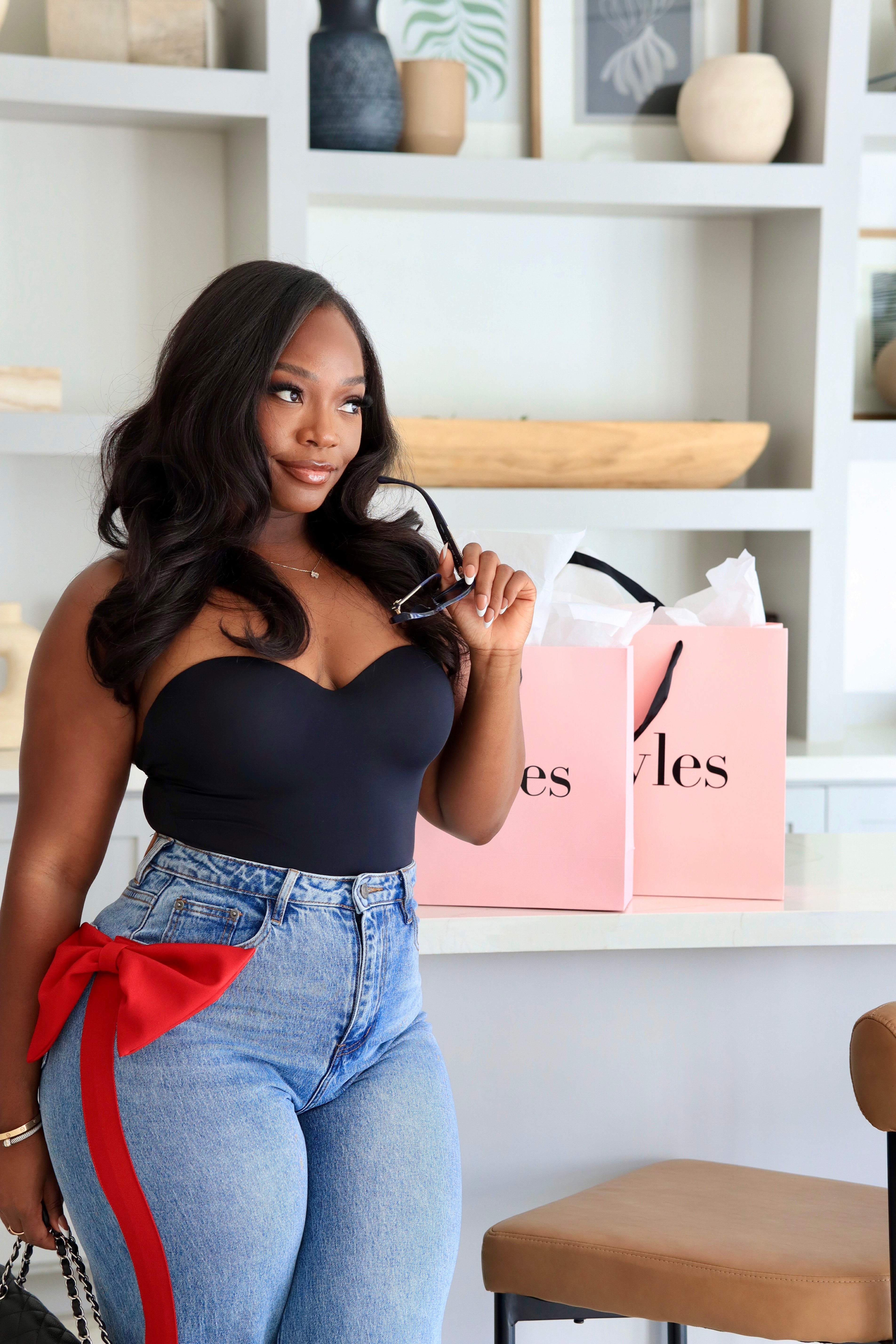 The Cutest Bow – Straight Leg Jeans