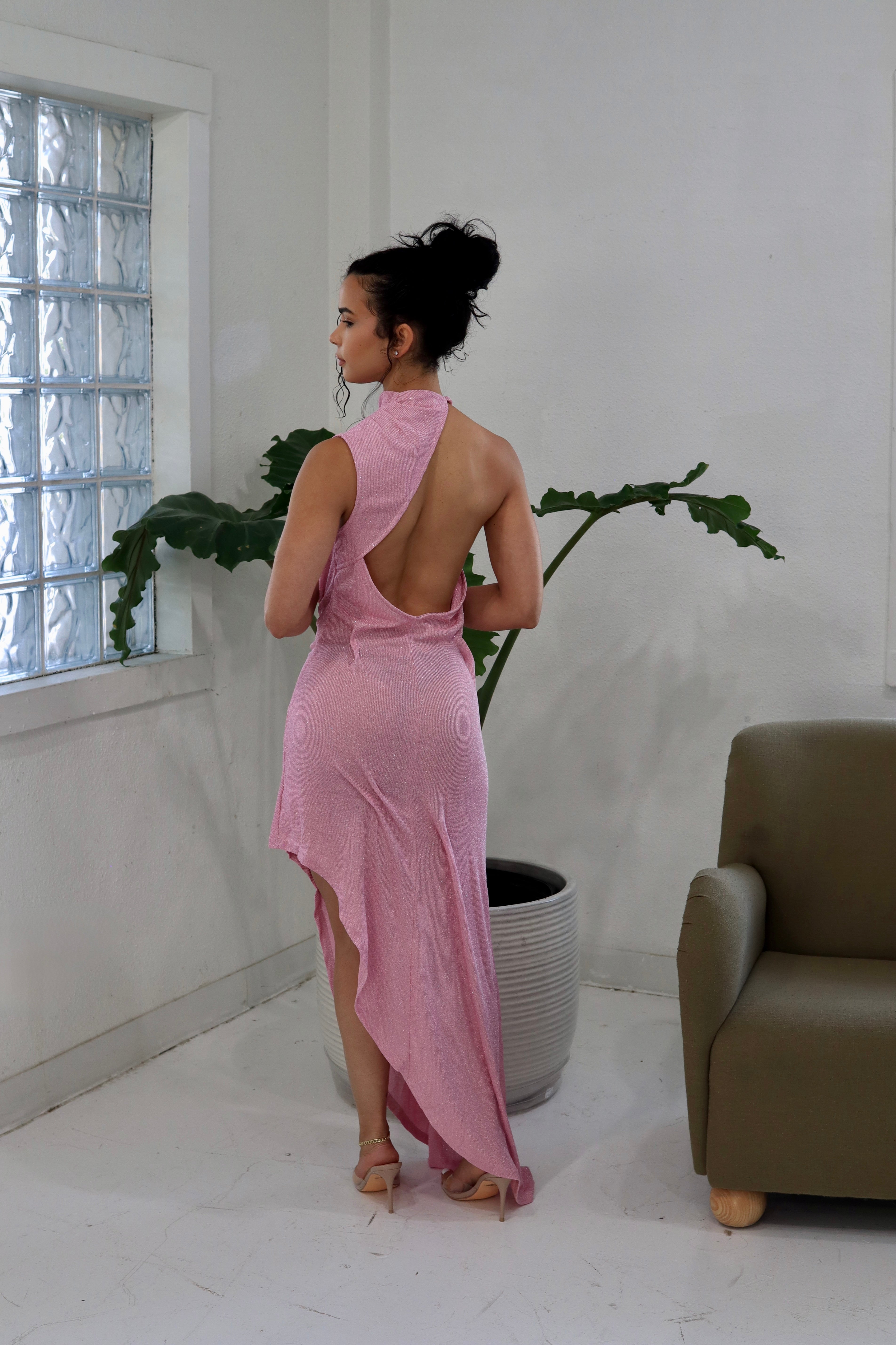 First Impression – Open Back Midi Dress