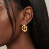 Interlude – Gold Knot Drop Earrings