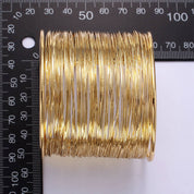 Armored – Gold Multi-Wire Cuff Bracelet