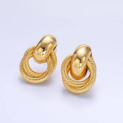 Interlude – Gold Knot Drop Earrings